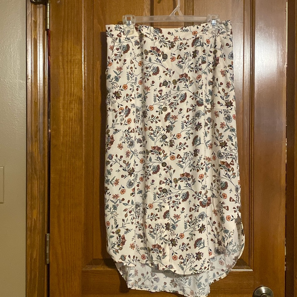 Midi floral skirt | L